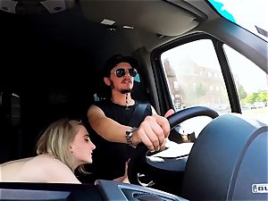 arses BUS - puny German chick pulverized and facialized