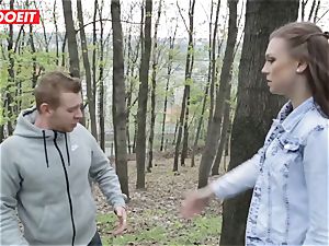 LETSDOEIT - super-fucking-hot teenage Gets punished For pissing Outside